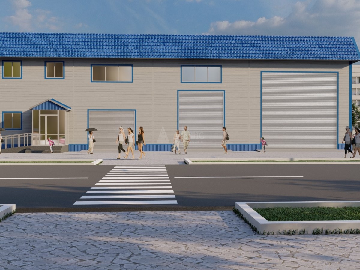 3D визуализация Грузовая СТО из сэндвич-панелей - фото 2