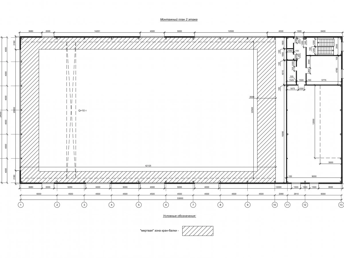 Планировка Производственное здание из сэндвич-панелей -  фото 4