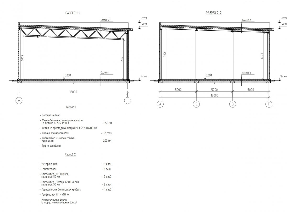 Планировка Склад из сэндвич панелей -  фото 2