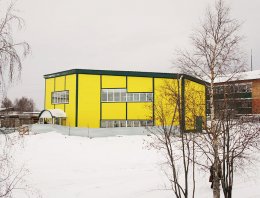  Торгово-офисный центр из сэндвич-панелей, построенная компанией Альянс -  Торгово-офисный центр,  Торгово-офисный центр из сэндвич панелей