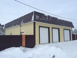 Гараж из сэндвич-панелей, построенная компанией Альянс - Гараж, Изготовлен из сэндвич-панелей, Слободской район, д.Нагорена