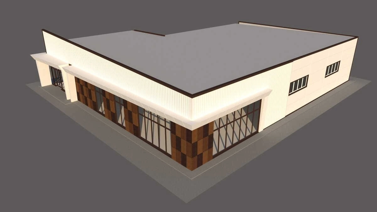 3D визуализация Магазин из сэндвич-панелей - фото 18