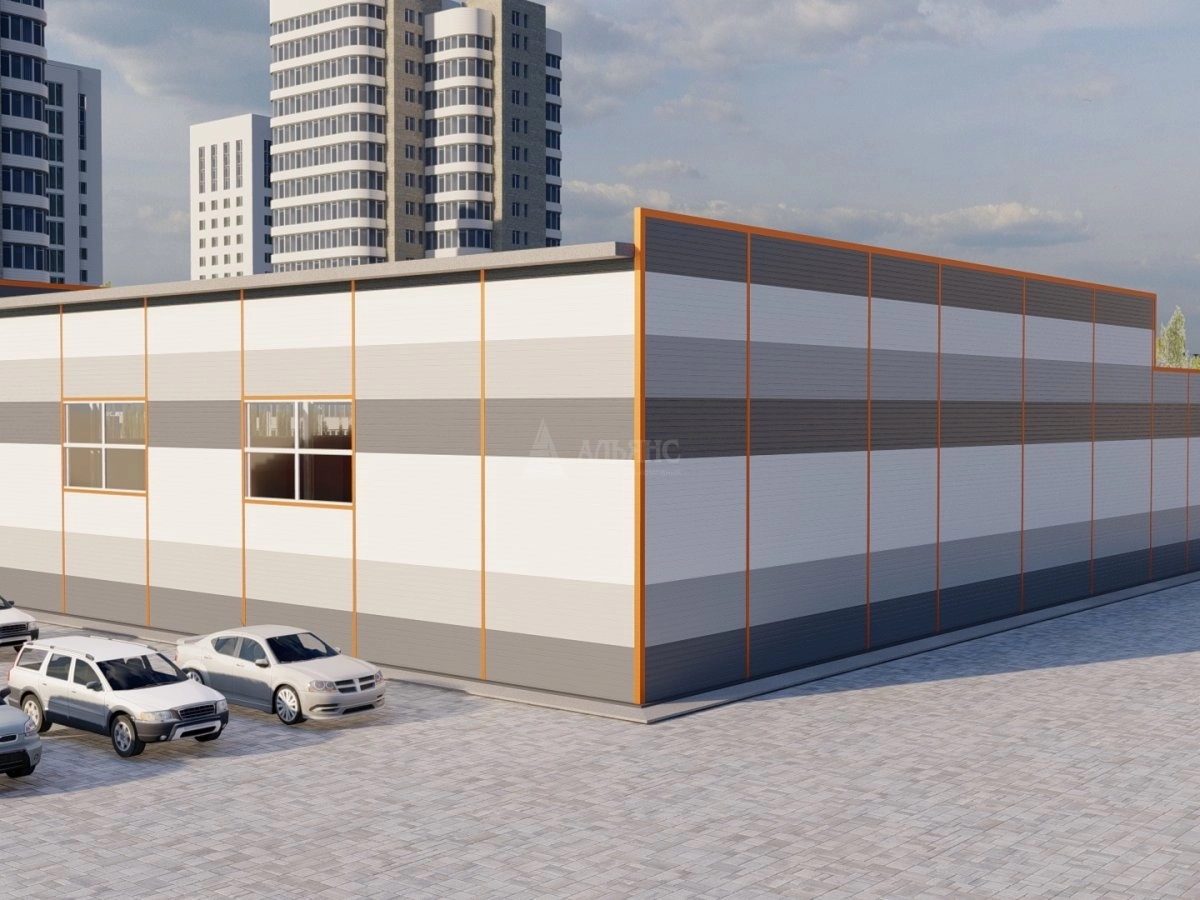 3D визуализация Проект СТО из сэндвич-панелей - фото 2