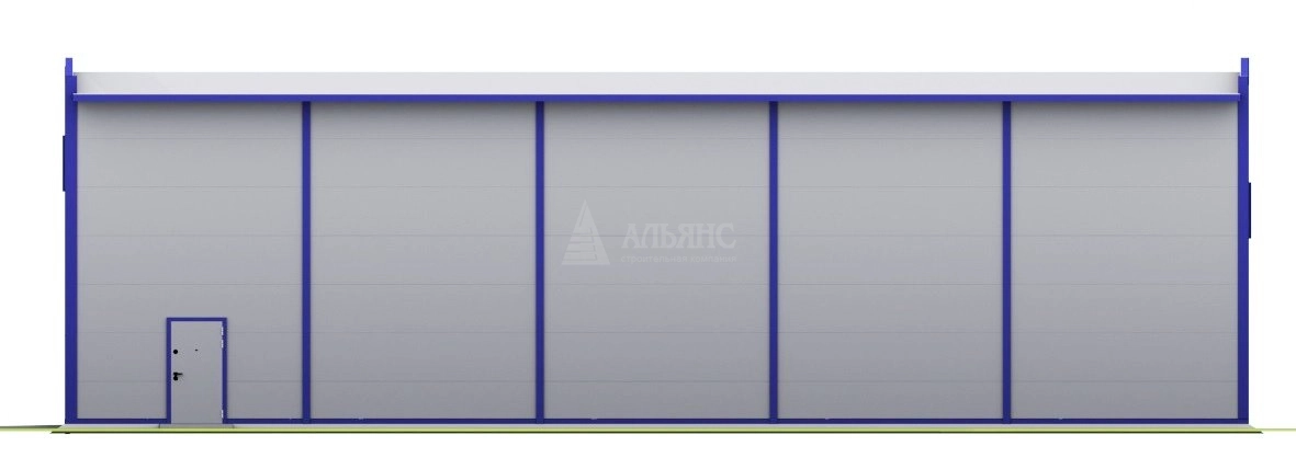 3D визуализация Проект СТО из сэндвич-панелей - фото 13