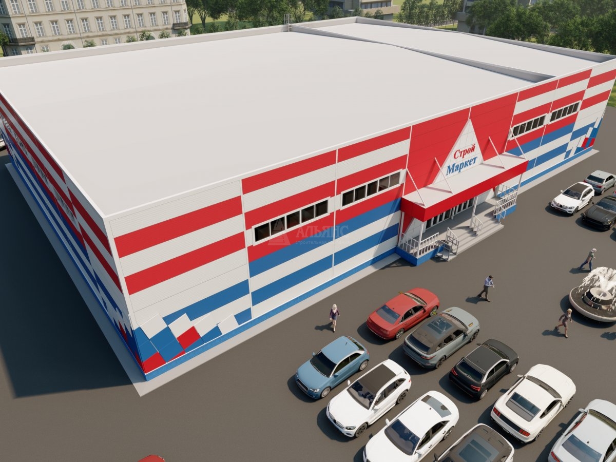 3D визуализация Магазин из сэндвич-панелей - фото 5