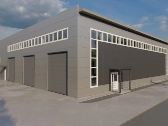 Грузовой СТО из сэндвич-панелей